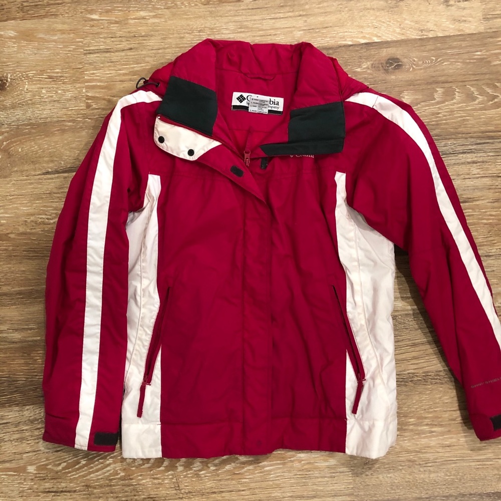 Pink ski jacket
